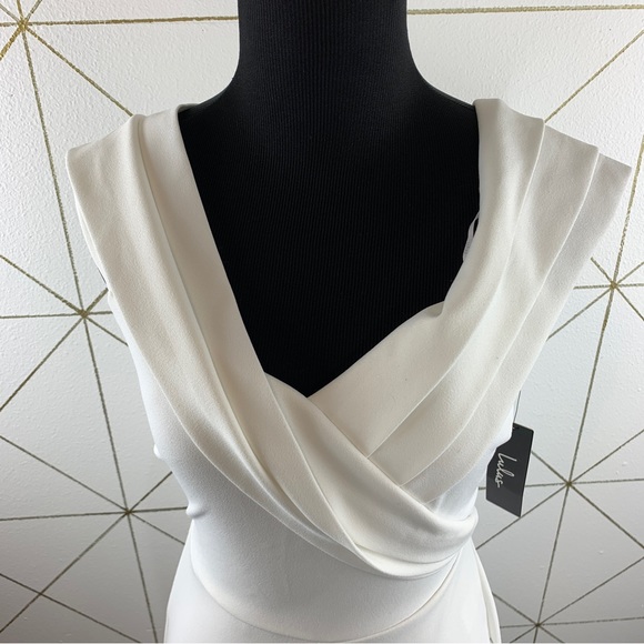 Lulus NWT Ruffled Front Wide Leg Jumpsuit Size XS - Picture 4 of 11